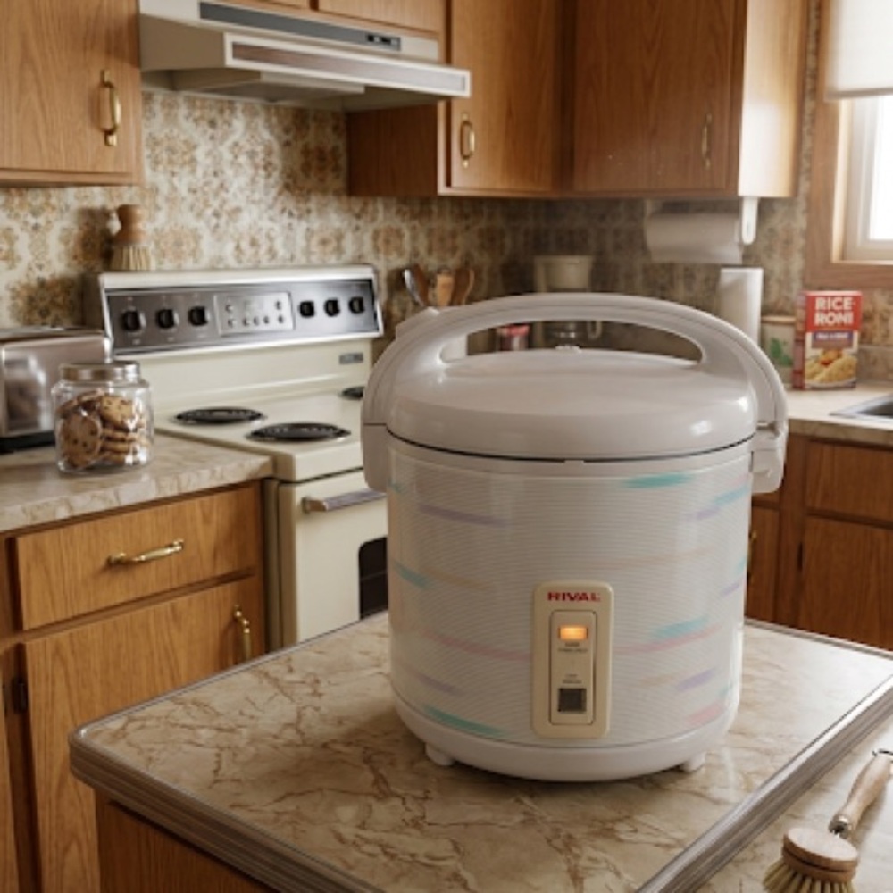 90s- Rival White Electric Rice Cooker